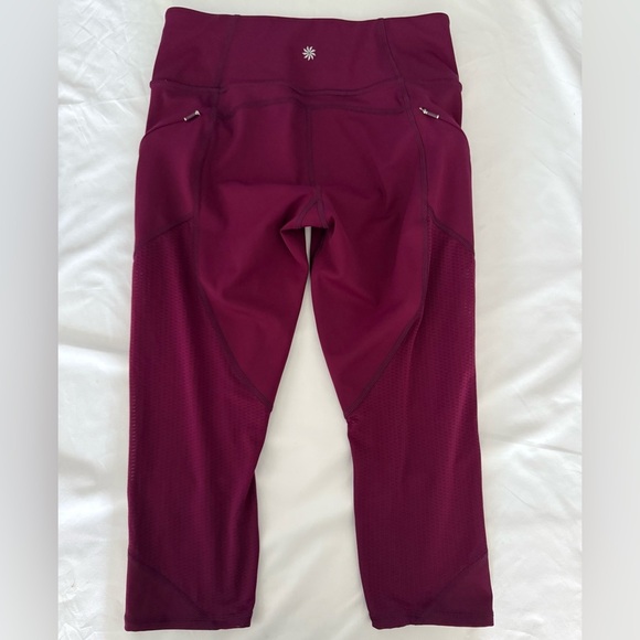 Athleta Contender Athleisure Legging Pants Wine‎ Red Size Small - Picture 6 of 11